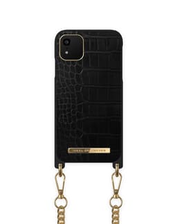 Necklace Case iPhone 11/XR Jet Black Croco