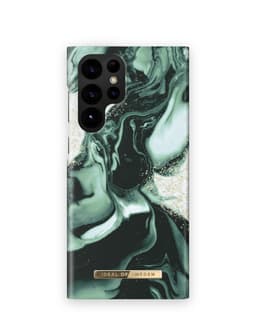 Printed Case Galaxy S22U Golden Olive Marble