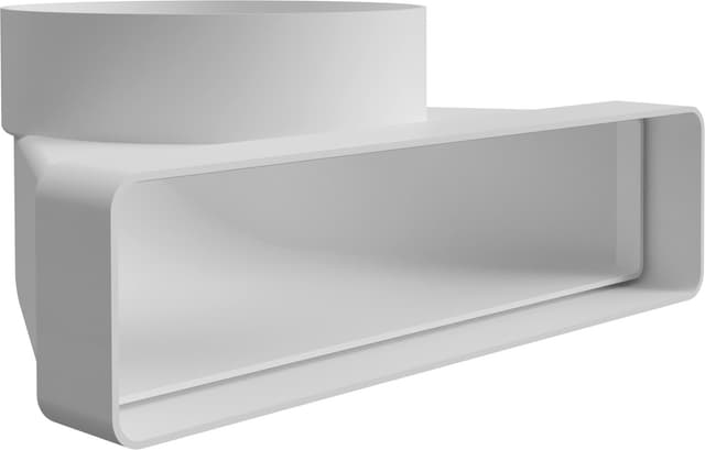 Witt IT003 ventilasjonskanal med vertikal bøyning