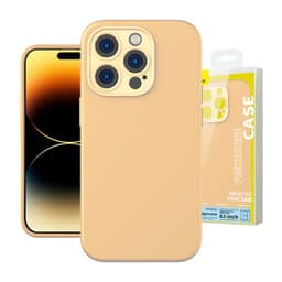 Baseus Liquid Silica Gel Fodral för iPhone 14 Pro (Sunglow)+ härdat gl