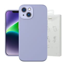 Baseus Liquid Silica Gel-fodral för iPhone 14 Plus (lavendel)+ härdat
