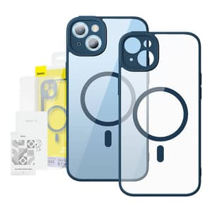 Baseus Frame Transparent magnetfodral och härdat glasset för iPhone 14