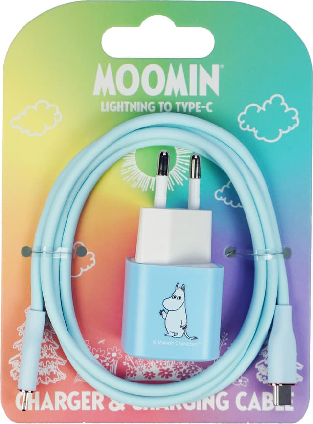Moomin 20W Lightning- till USB-C väggladdare 1 m
