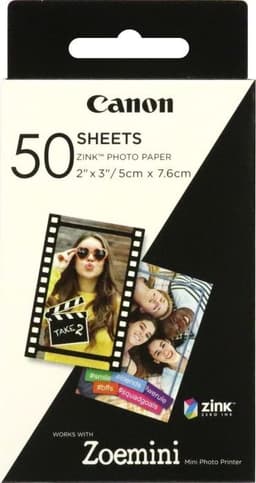 Canon ZINK 2x3" fotopapir (50-pak)