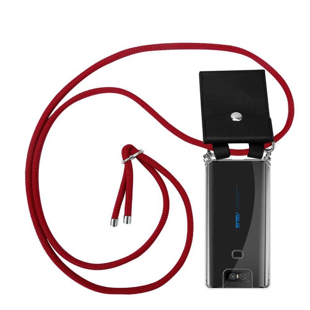Skal Asus ZenFone 6 Fodral Kedja (Röd)