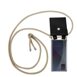 Samsung Galaxy A51 4G / M40s Etui Cover Kæde (Brun)
