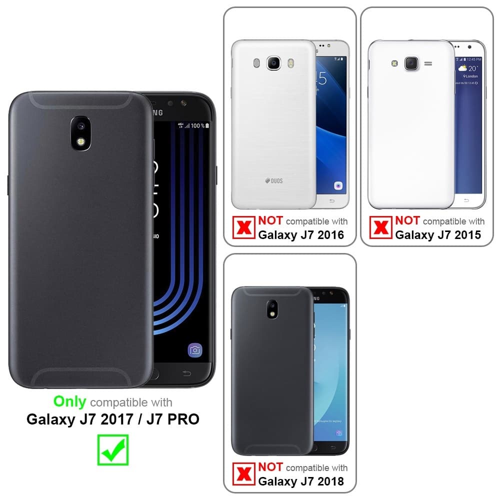 Samsung Galaxy J7 2017 Deksel med Halskjede (blå) - Elkjøp