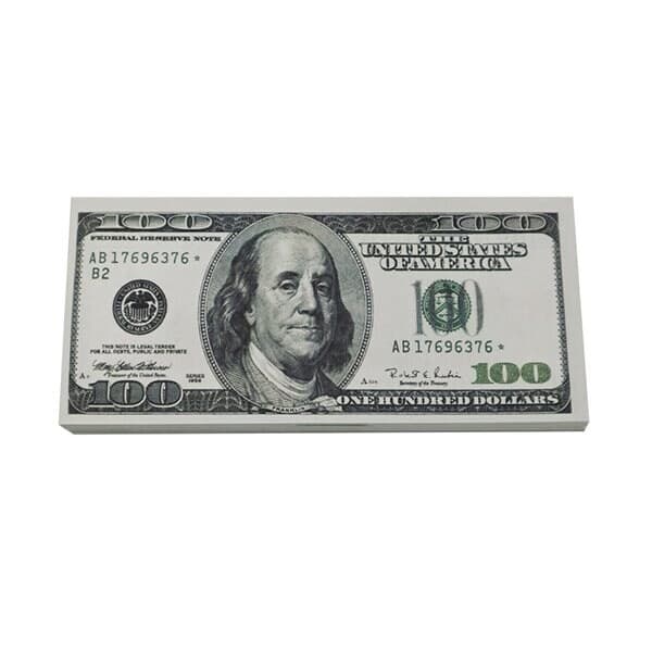 Låtsaspengar - 100 Amerikanska dollar - 100-pack