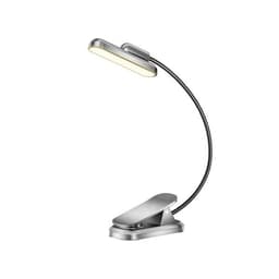 Roterbar LED boklampa med USB-C-laddning och justerbar ljusstyrka