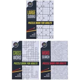 Puslespillbok for voksne - ordpuslespill og sudoku