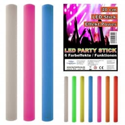 Stora Glowstick LED skumstavar 40cm