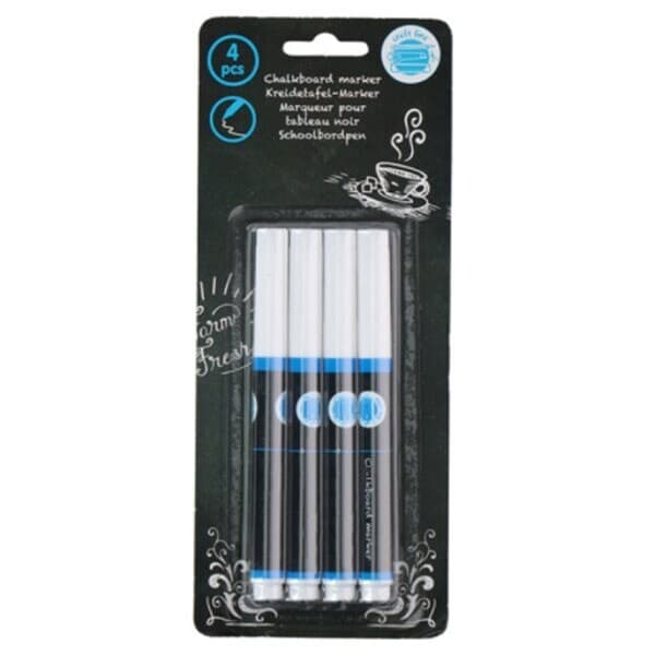 Kuglepenne / Kridtpenne / Markers 4-pak til tavle