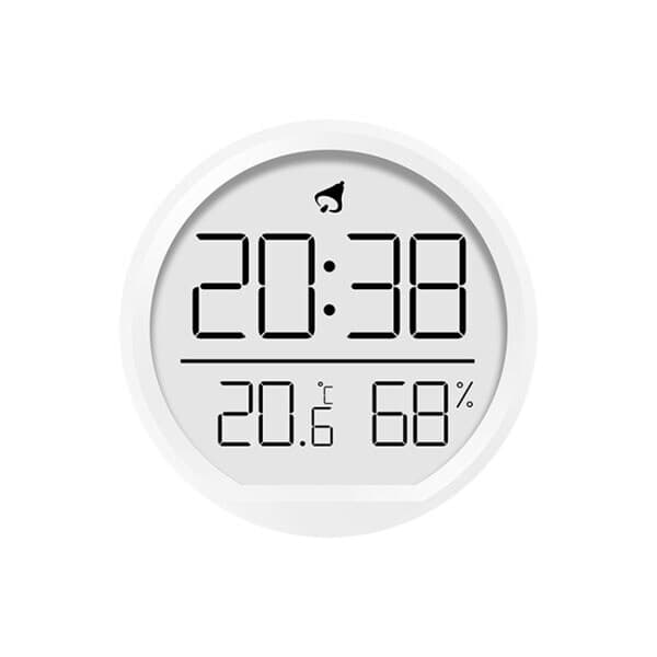 Klocka med LED-display, termometer och hygrometer