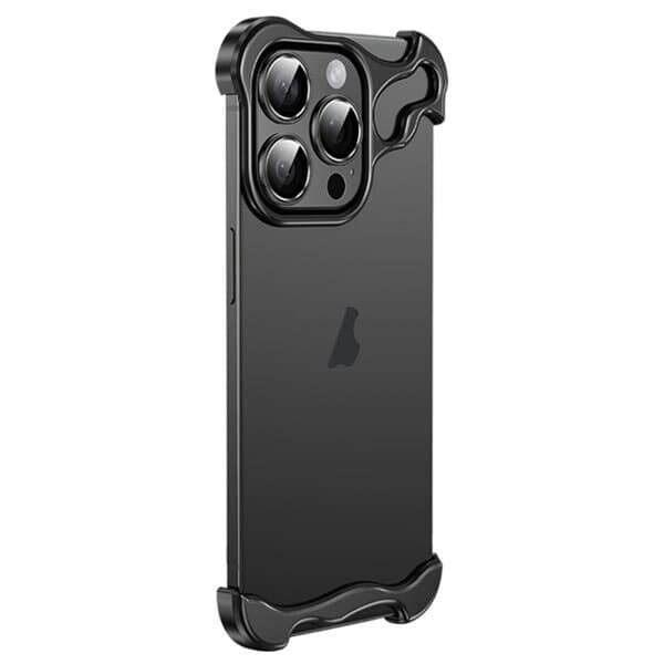 Hörnskydd i metall till iPhone 14 Pro - Svart