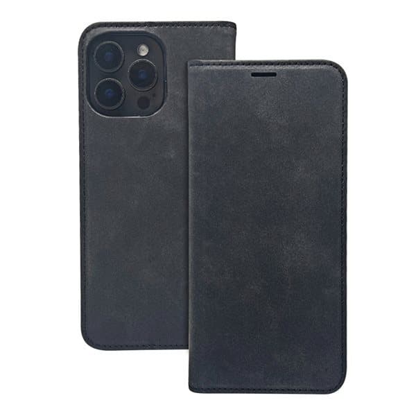 Konstläderfodral till iPhone 16 Pro Max - Svart