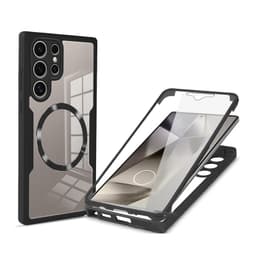 Samsung S22 -sarjan täysin suljettu magneettinen kuori ja kalvointegroitu puhelinkotelo Samsung S22 Ultra