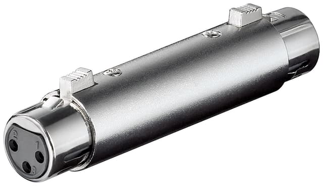 XLR-adapter/koppling, uttag till uttag