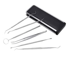Professionellt tandhygien kit - 6 delar med fodral