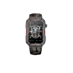 Smartklokke med puls, søvnmonitor, skritteller Brun