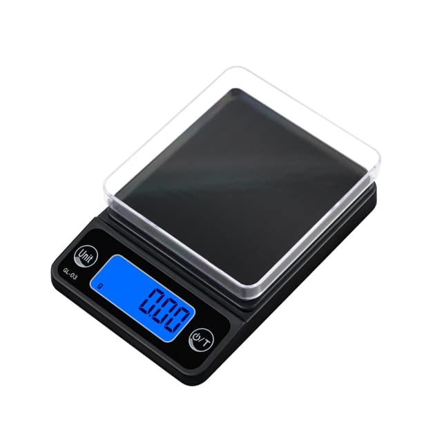 Digitalvekt, bærbar og presis Sort M 500g / 0.1g