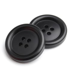 Harpikssyknapper runde 4 hull 50-deler 25 mm