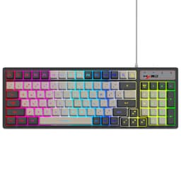 Kablet gaming-tastatur med RGB-baggrundsbelysning, 96 taster, anti-ghosting