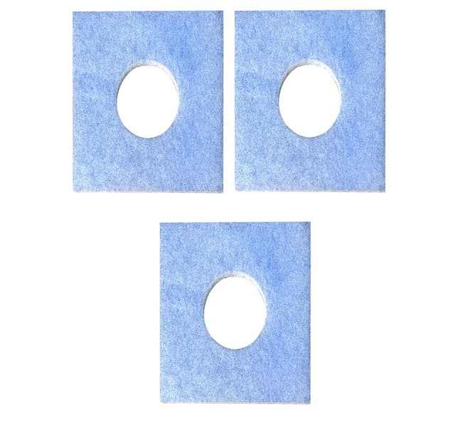 3-pack ersättningsfilter badrumsfläkt Blå