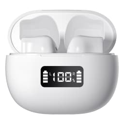Trådløse øretelefoner headset med EQ balance Hvid