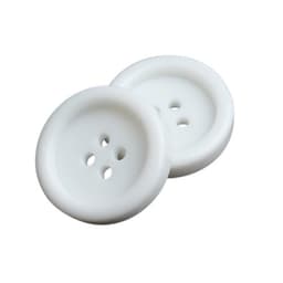 Harpikssyknapper runde 4 hull 50-deler 28 mm