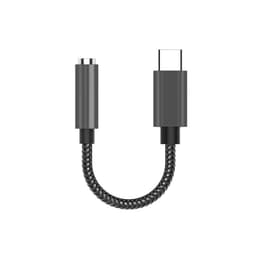 USB-C til 3,5 mm adapter for kablede hodetelefoner Sort