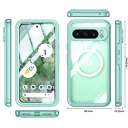 Beskyttelsesveske med stativ for Google Pixel 9 Pro XL gress farge Google Pixel 9 Pro