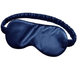 Sovmask av silke / Ögonmask Mörkblå
