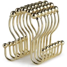 12-pak bruseforhæng kroge ringe - glat glidende Guld