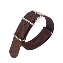 Vaihde Nylon Rannekello - 24 mm Ruskea