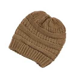 Vinter varm hestehale lue lue myk stretch