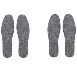 Innleggssåler i ull, tilpassbar størrelse Grå L