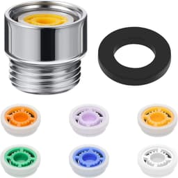 Vattensparande insatser för duschmunstycke 6-pack med adapter