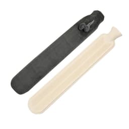 Pitkä kuumavesipullo pehmustetulla kannella Tummanharmaa