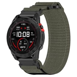 kompatibelt med Garmin 20mm Quick Release Nylon Magic Sticker Klockarmband Grey