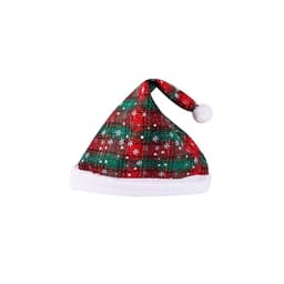 Julehatt Tykk snøfnugghatt Flerfarget