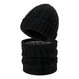 Winter Beanie Hat huivisetti Musta