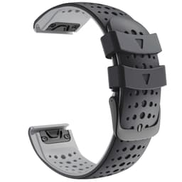 Urrem Garmin Fenix 6X (26 mm) Silikone Sort/Grå