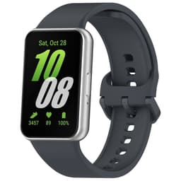 Silikoninen kellohihna Samsung Galaxy Fit 3:lle (SM-R390) Harmaa