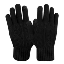 Touch screen separate fingerhandsker Sort