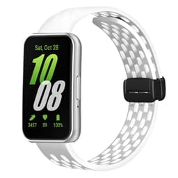 Magneettinen solkikellohihna Samsung Galaxy Fit 3:lle Valkoinen