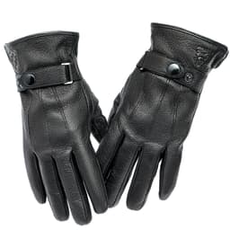 Deerskin læder vintervarme cykelhandsker Model A
