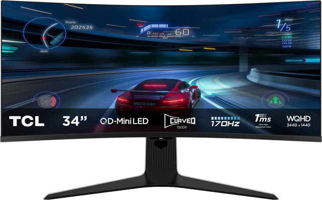 TCL 34R83Q WQHD QD-Mini LED monitor