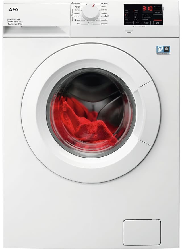 AEG Serie 6000 Kombineret Vaskemaskine/Tørretumbler LWD662P86P (8/4kg)