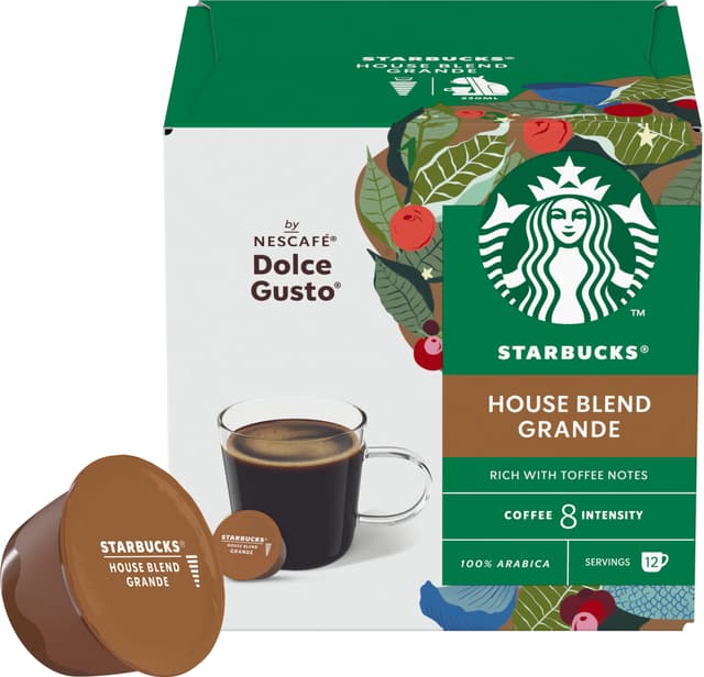 Starbucks House Blend by NESCAFÉ Dolce Gusto kaffekapslar (12 st)