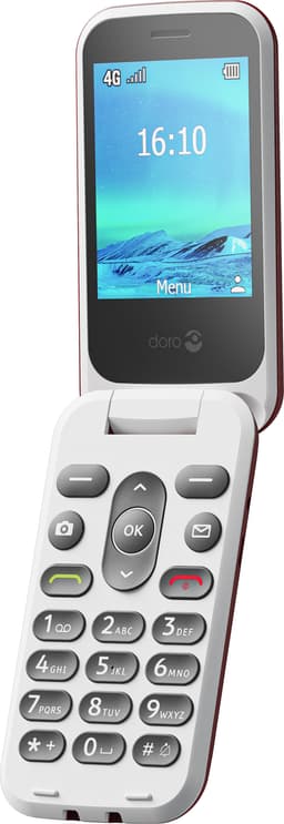 Doro 2881 mobiltelefon (röd)